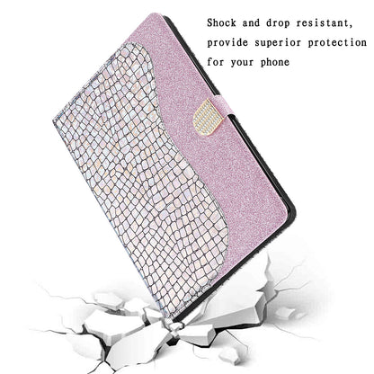 Crocodile Skin Flash Powder Leather Tablet Case for iPad 9.7-inch (2018) / 9.7-inch (2017) / Pro 9.7 inch (2016) / Air 2 / Air (2013)