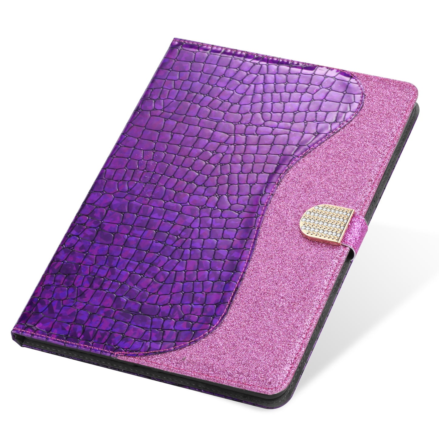 Crocodile Skin Flash Powder Leather Tablet Case for iPad 9.7-inch (2018) / 9.7-inch (2017) / Pro 9.7 inch (2016) / Air 2 / Air (2013)