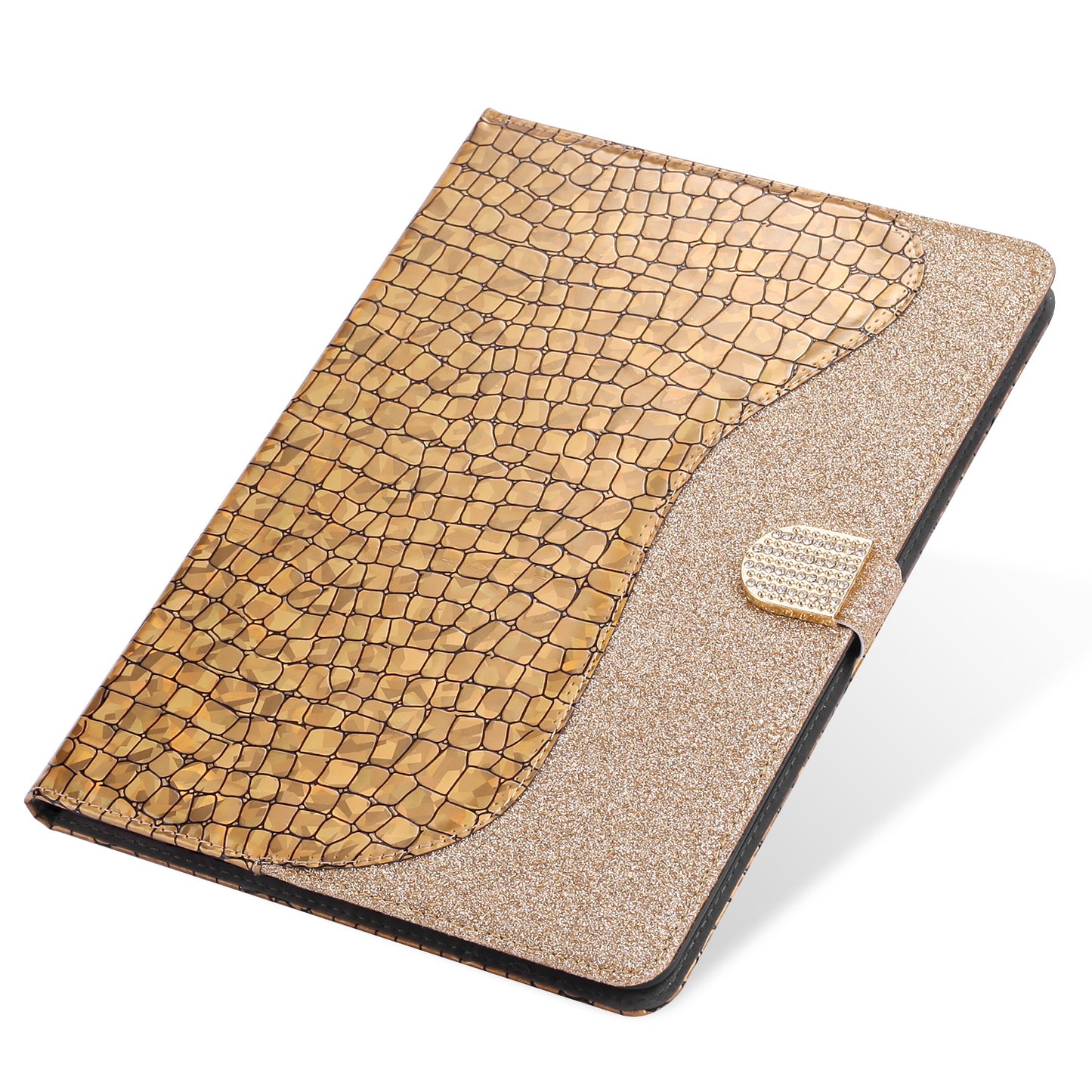 Crocodile Skin Flash Powder Leather Tablet Case for iPad 9.7-inch (2018) / 9.7-inch (2017) / Pro 9.7 inch (2016) / Air 2 / Air (2013)
