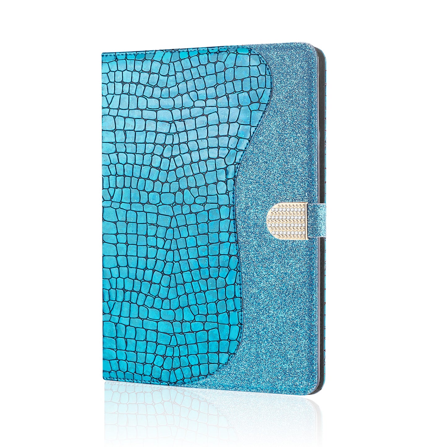 Crocodile Skin Flash Powder Leather Tablet Case for iPad 9.7-inch (2018) / 9.7-inch (2017) / Pro 9.7 inch (2016) / Air 2 / Air (2013)