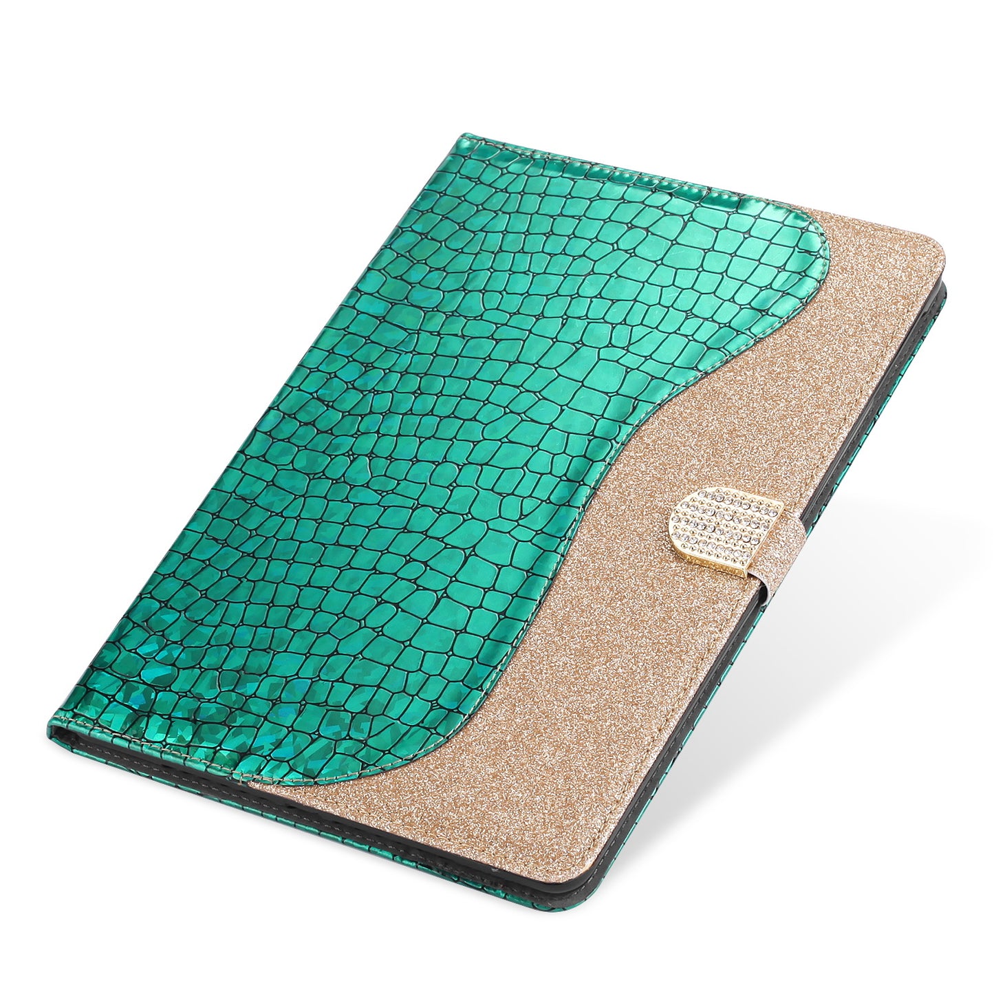 Crocodile Skin Flash Powder Leather Tablet Case for iPad 9.7-inch (2018) / 9.7-inch (2017) / Pro 9.7 inch (2016) / Air 2 / Air (2013)