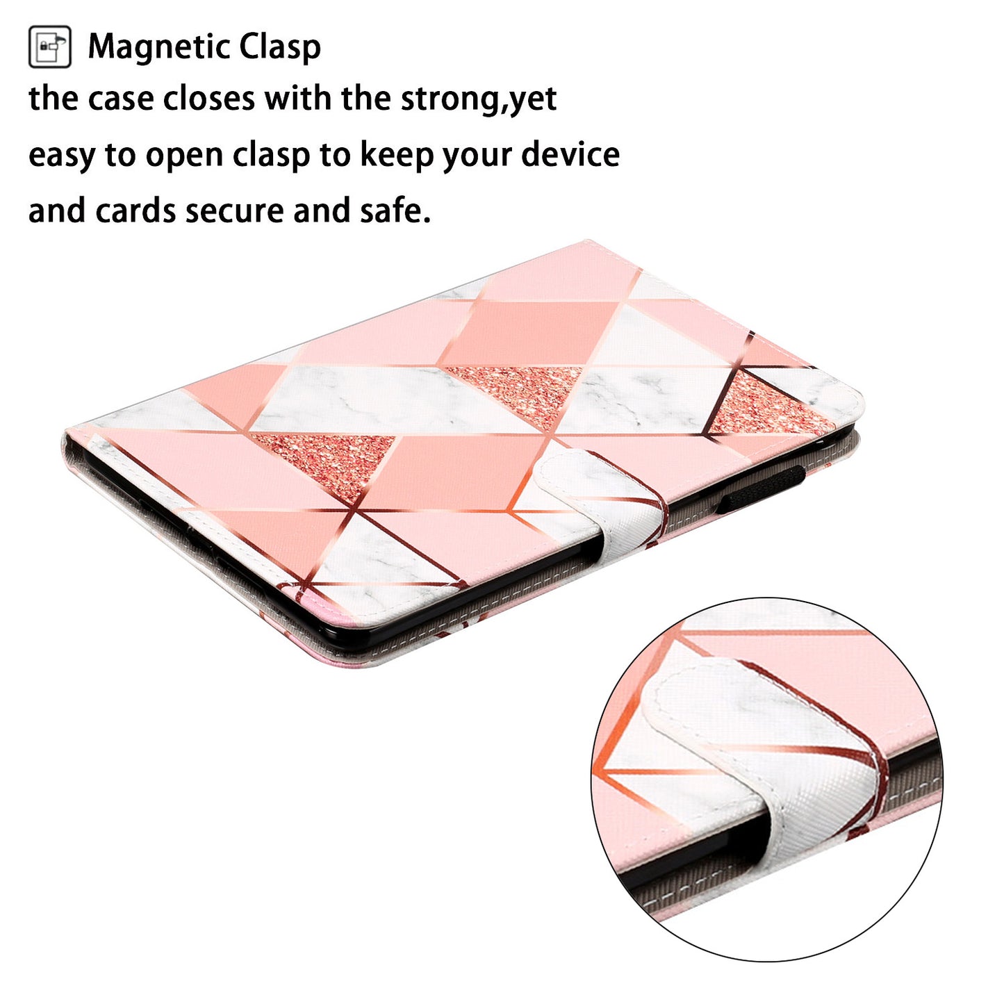 Pattern Printing Leather Wallet Case for iPad mini (2019) 7.9 inch