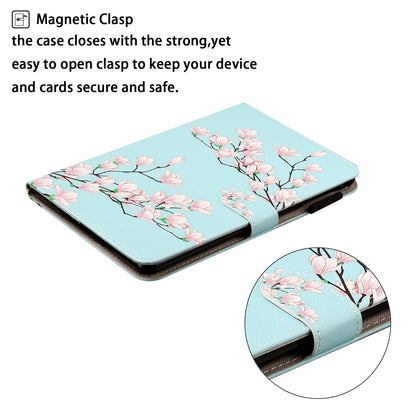 Pattern Printing Leather Wallet Case for iPad mini (2019) 7.9 inch