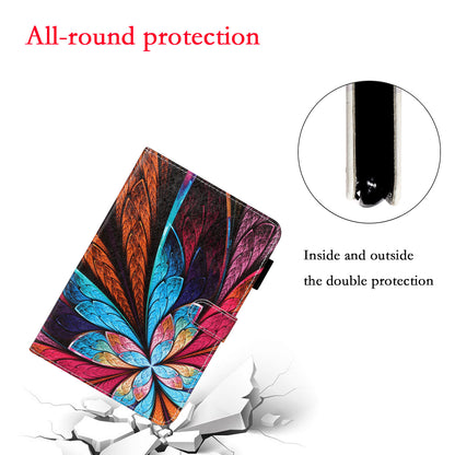 Pattern Printing Leather Wallet Case for iPad mini (2019) 7.9 inch