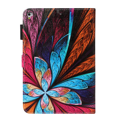 Full Protected Anti-Drop Pattern Printing Leather Wallet Stand Case for iPad 9.7-inch (2018) / 9.7-inch (2017) / Pro 9.7 inch (2016) / Air 2 / Air (2013)