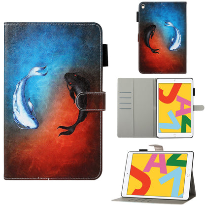 Pattern Printing Leather Wallet Stand Case for iPad 10.2 (2021)/(2020)/(2019) / Air 10.5 inch (2019)