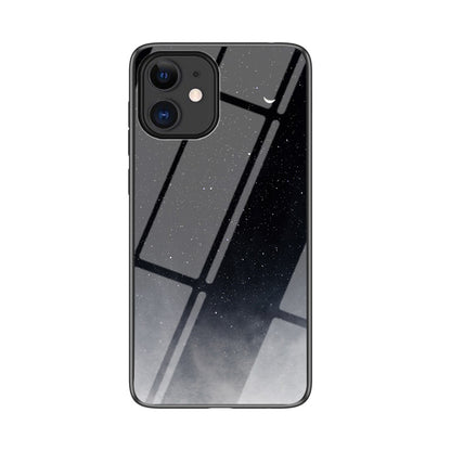 Starry Sky Pattern Tempered Glass + PC + TPU Combo Back Case for iPhone 12 mini