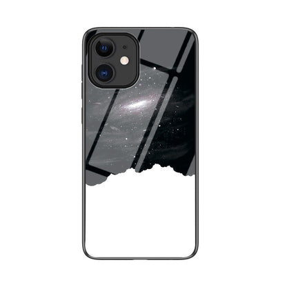 Starry Sky Pattern Tempered Glass + PC + TPU Combo Back Case for iPhone 12 mini
