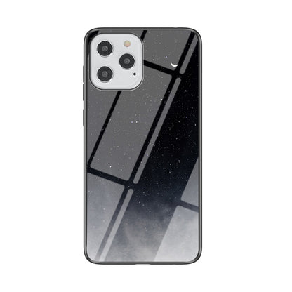 Starry Sky Tempered Glass + PC + TPU Protection	Hybrid Case for iPhone 12 Pro/12