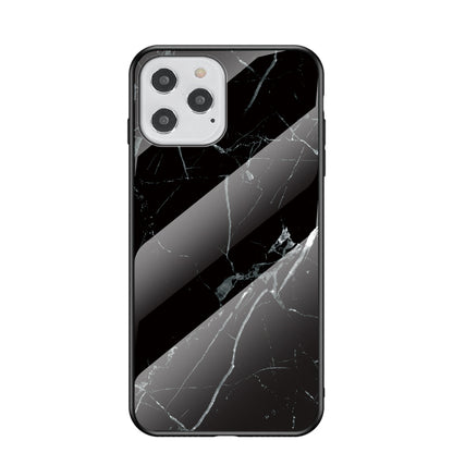 Marble Texture Tempered Glass + PC + TPU Combo Case for iPhone 12 Pro/12