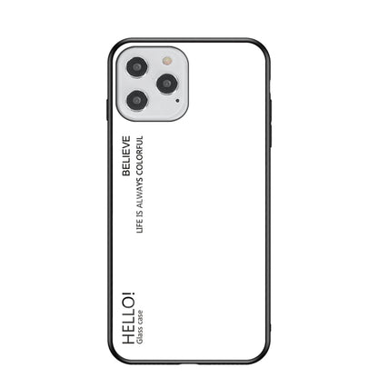 Gradient Color Tempered Glass + PC + TPU Shell for iPhone 12 Pro/12