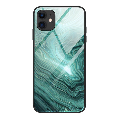 Marble Skin Tempered Glass + TPU Shell for iPhone 12 Pro/12