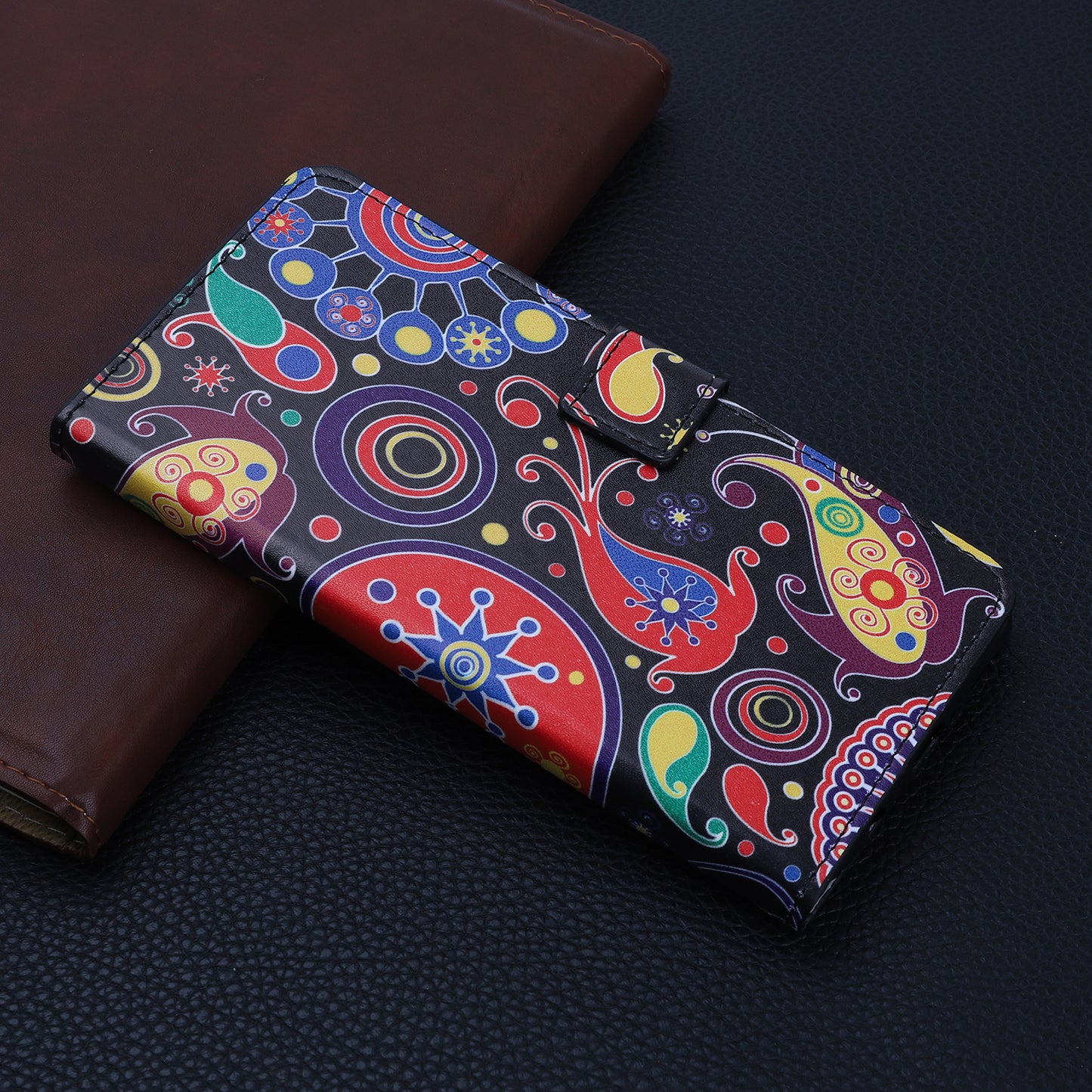 Pattern Printing PU Leather Wallet Stand Phone Shell for iPhone 12