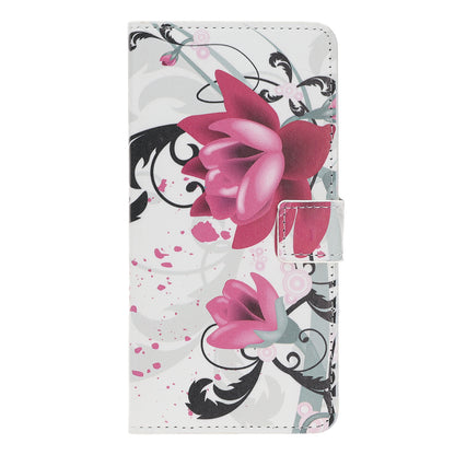 Pattern Printing PU Leather Wallet Stand Phone Shell for iPhone 12
