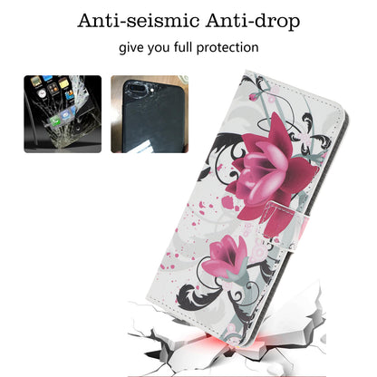 Pattern Printing PU Leather Wallet Stand Phone Shell for iPhone 12