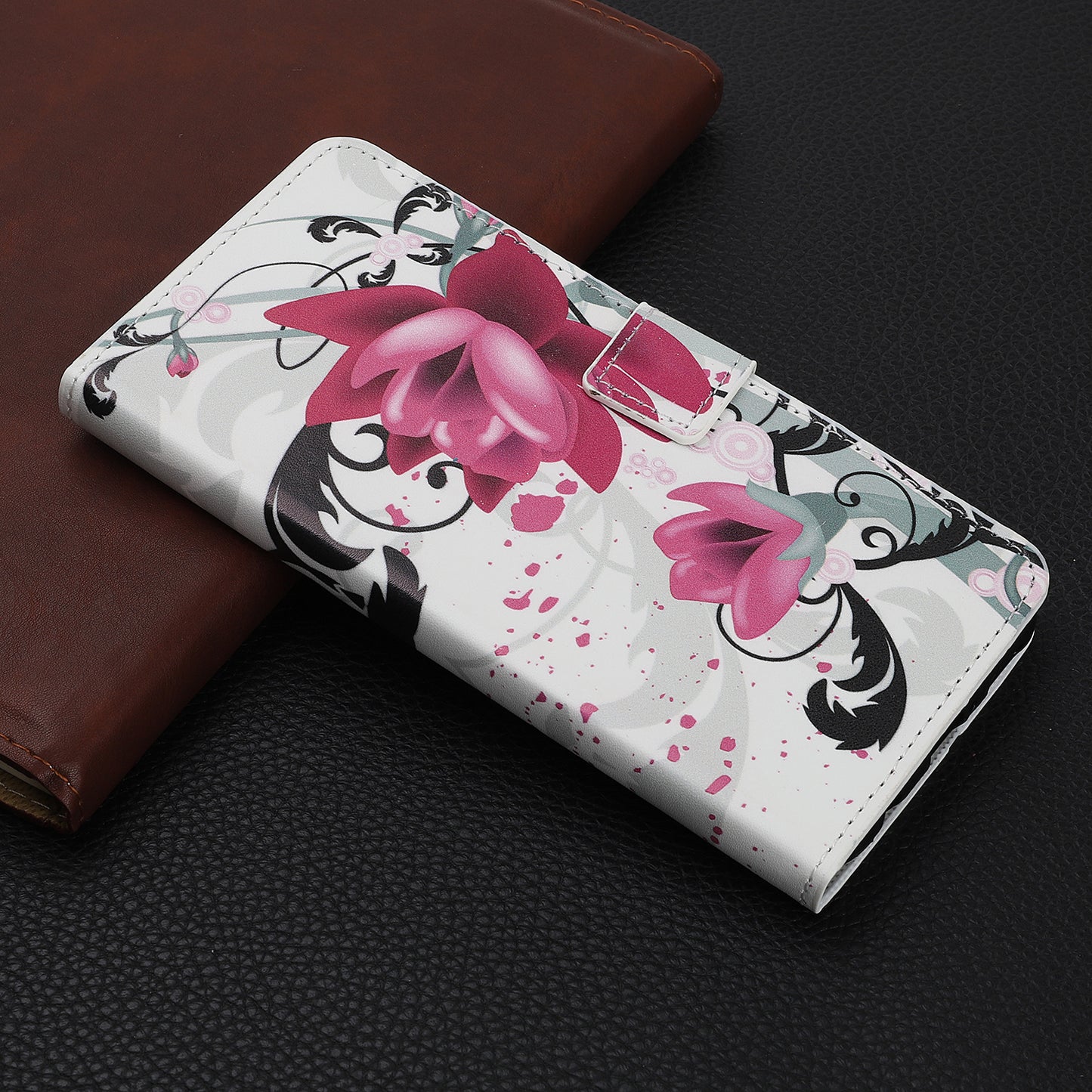 Pattern Printing PU Leather Wallet Stand Phone Shell for iPhone 12