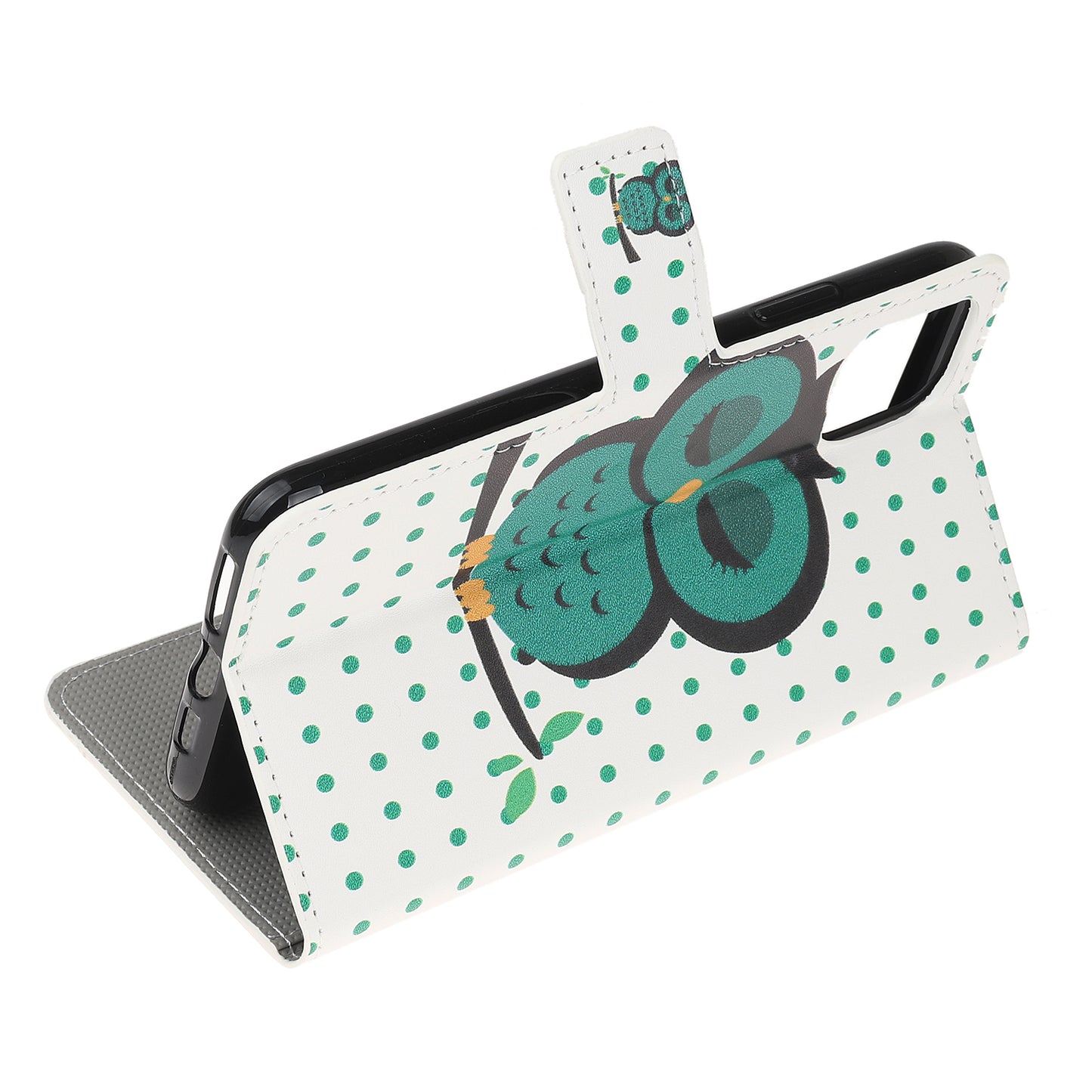 Pattern Printing PU Leather Wallet Stand Phone Shell for iPhone 12