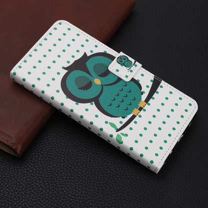 Pattern Printing PU Leather Wallet Stand Phone Shell for iPhone 12