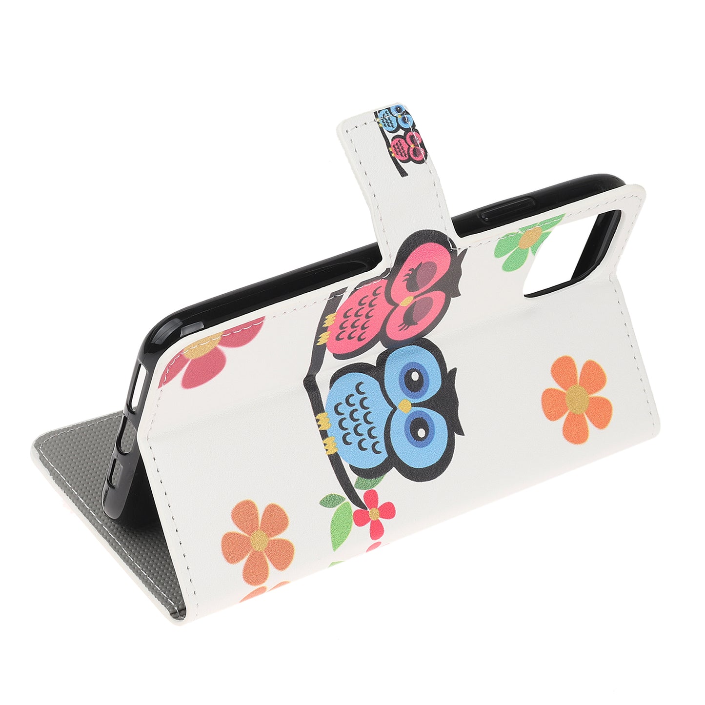 Pattern Printing PU Leather Wallet Stand Phone Shell for iPhone 12