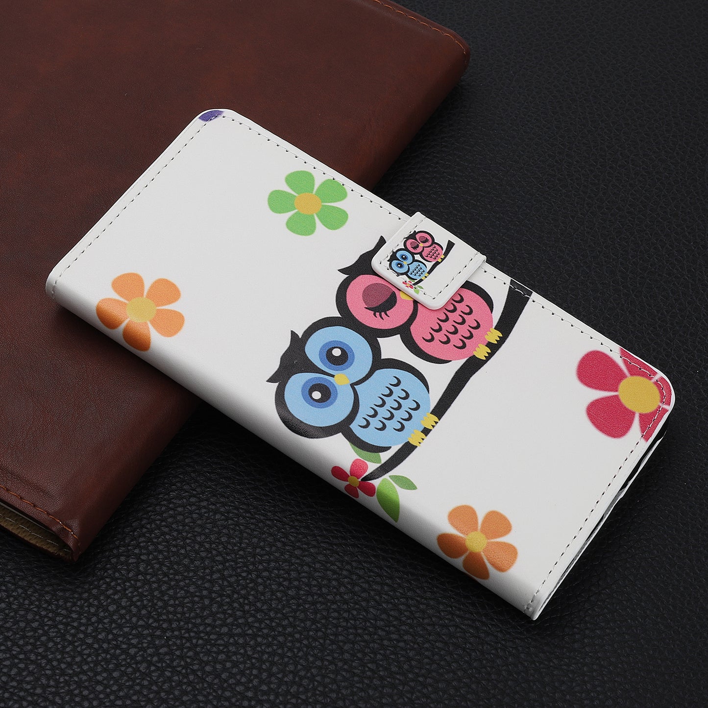 Pattern Printing PU Leather Wallet Stand Phone Shell for iPhone 12