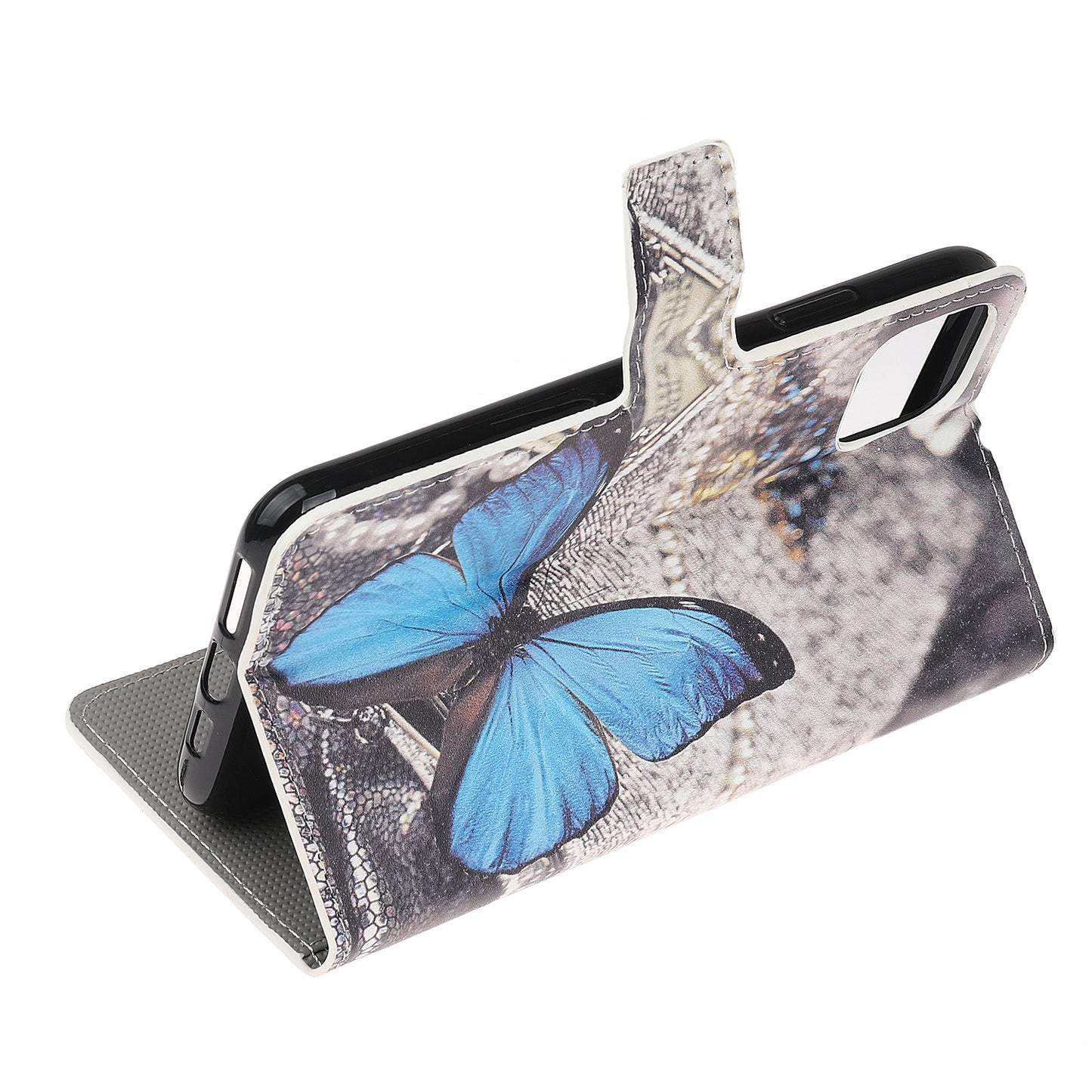Pattern Printing PU Leather Wallet Stand Phone Shell for iPhone 12