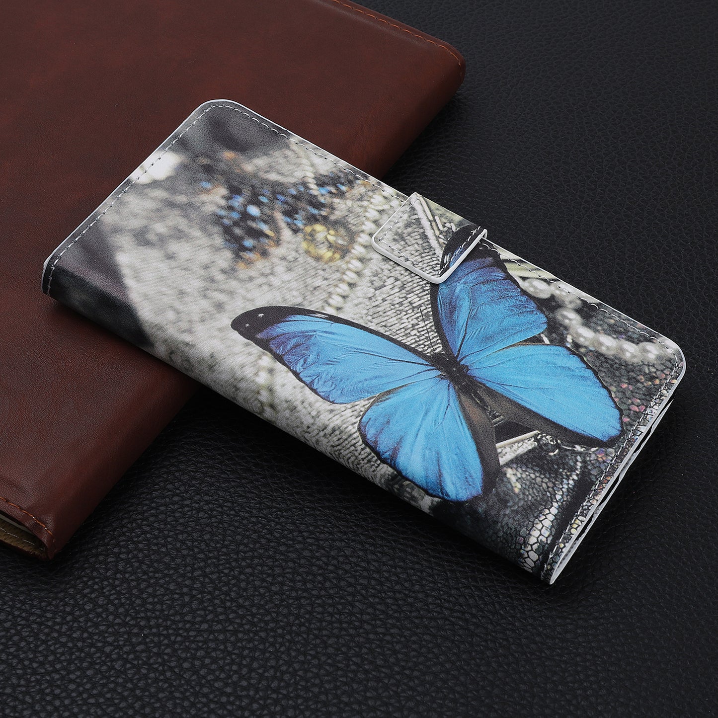 Pattern Printing PU Leather Wallet Stand Phone Shell for iPhone 12