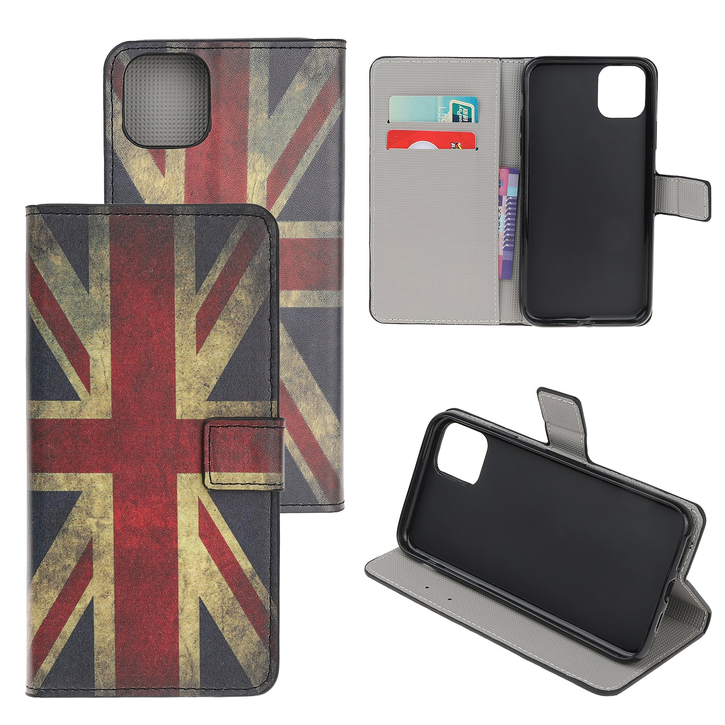 Pattern Printing Leather Wallet Case for iPhone 12 mini