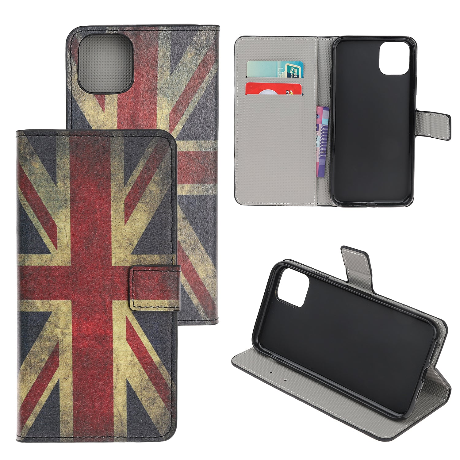 Pattern Printing Leather Wallet Case for iPhone 12 mini