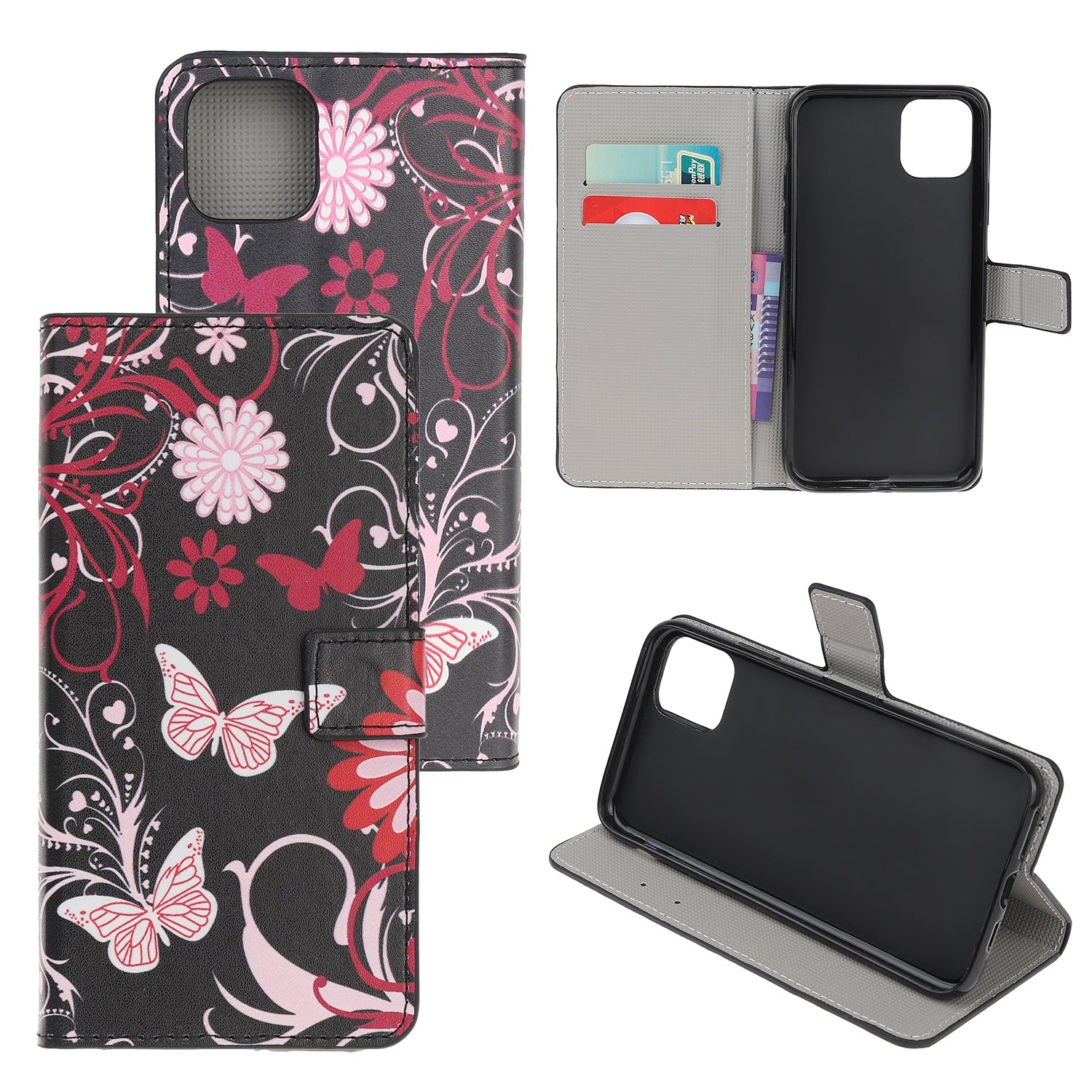 Pattern Printing Leather Wallet Case for iPhone 12 mini