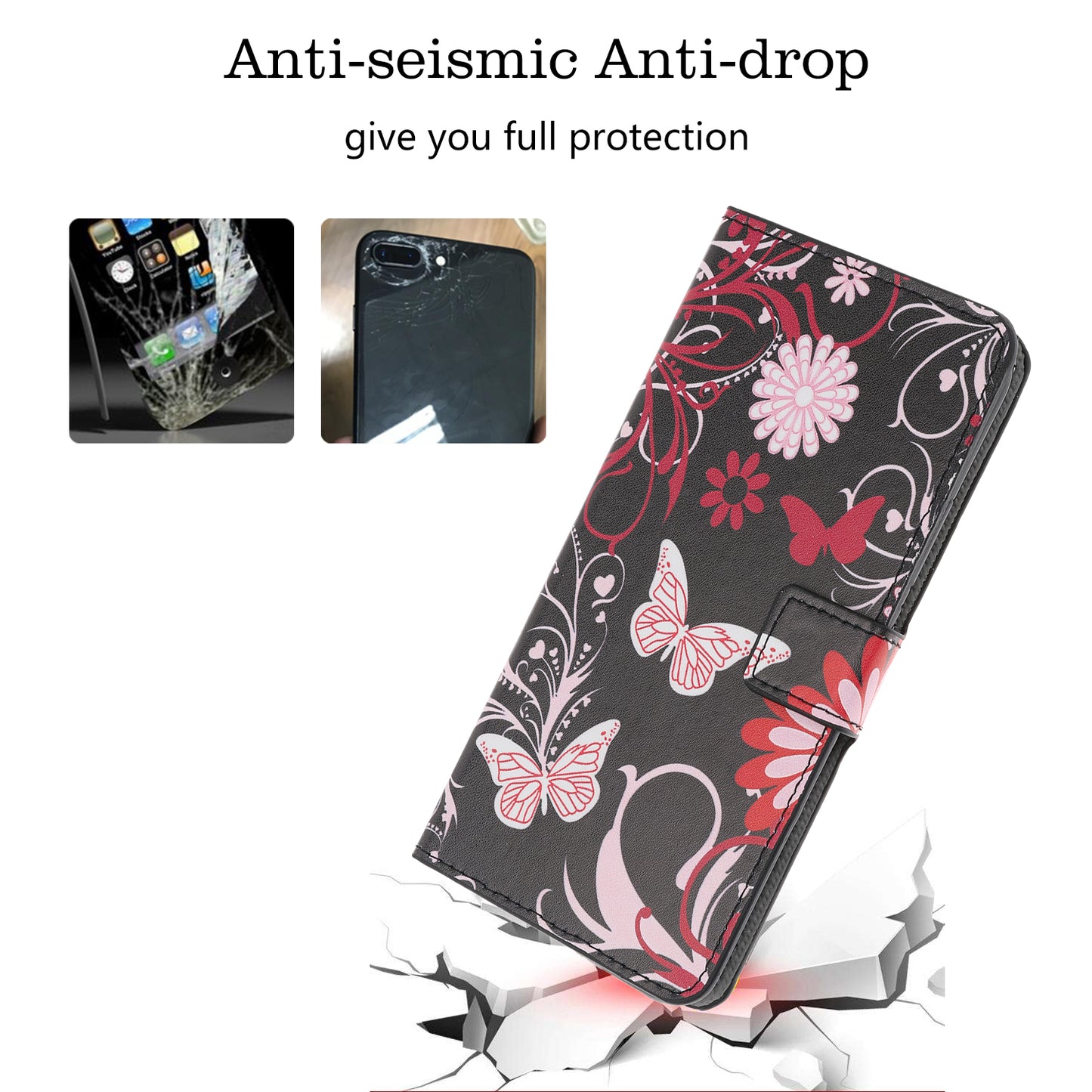 Pattern Printing Leather Wallet Case for iPhone 12 mini