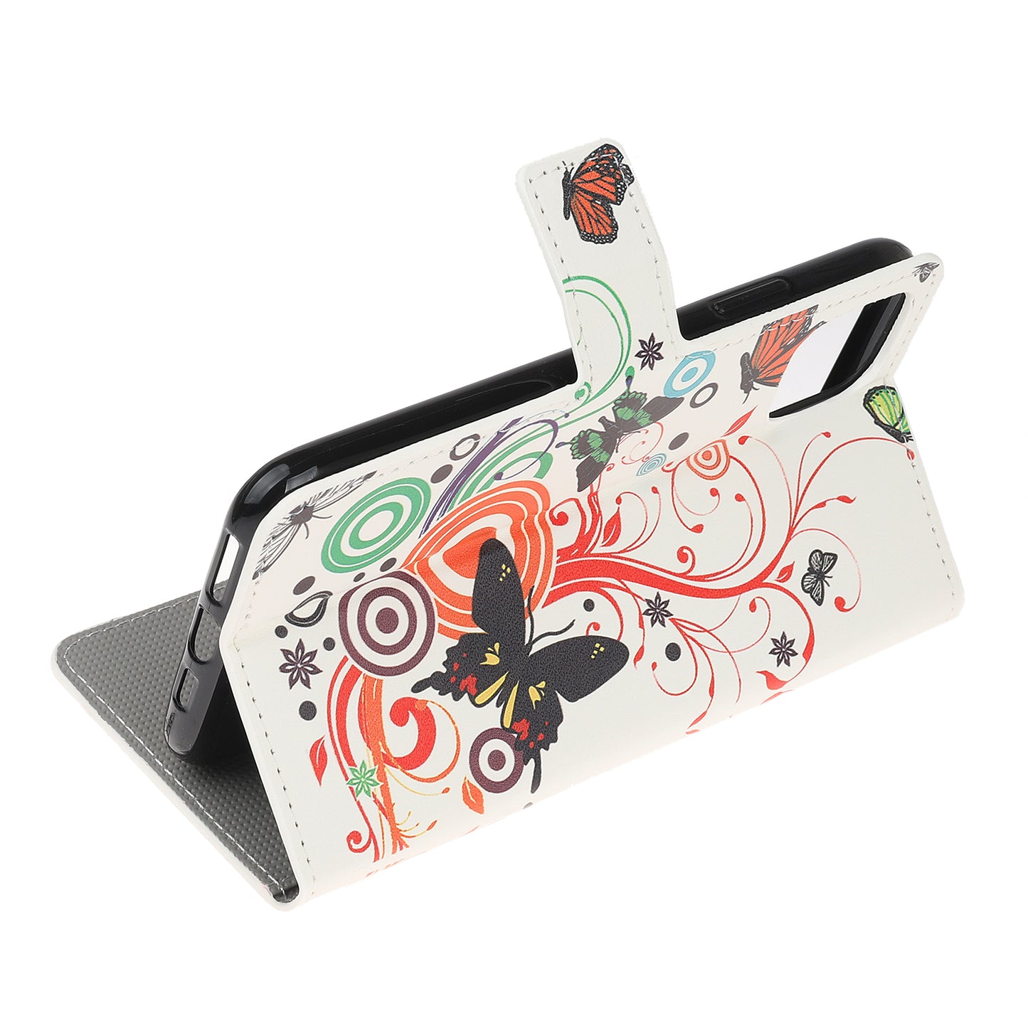 Pattern Printing Leather Wallet Case for iPhone 12 mini