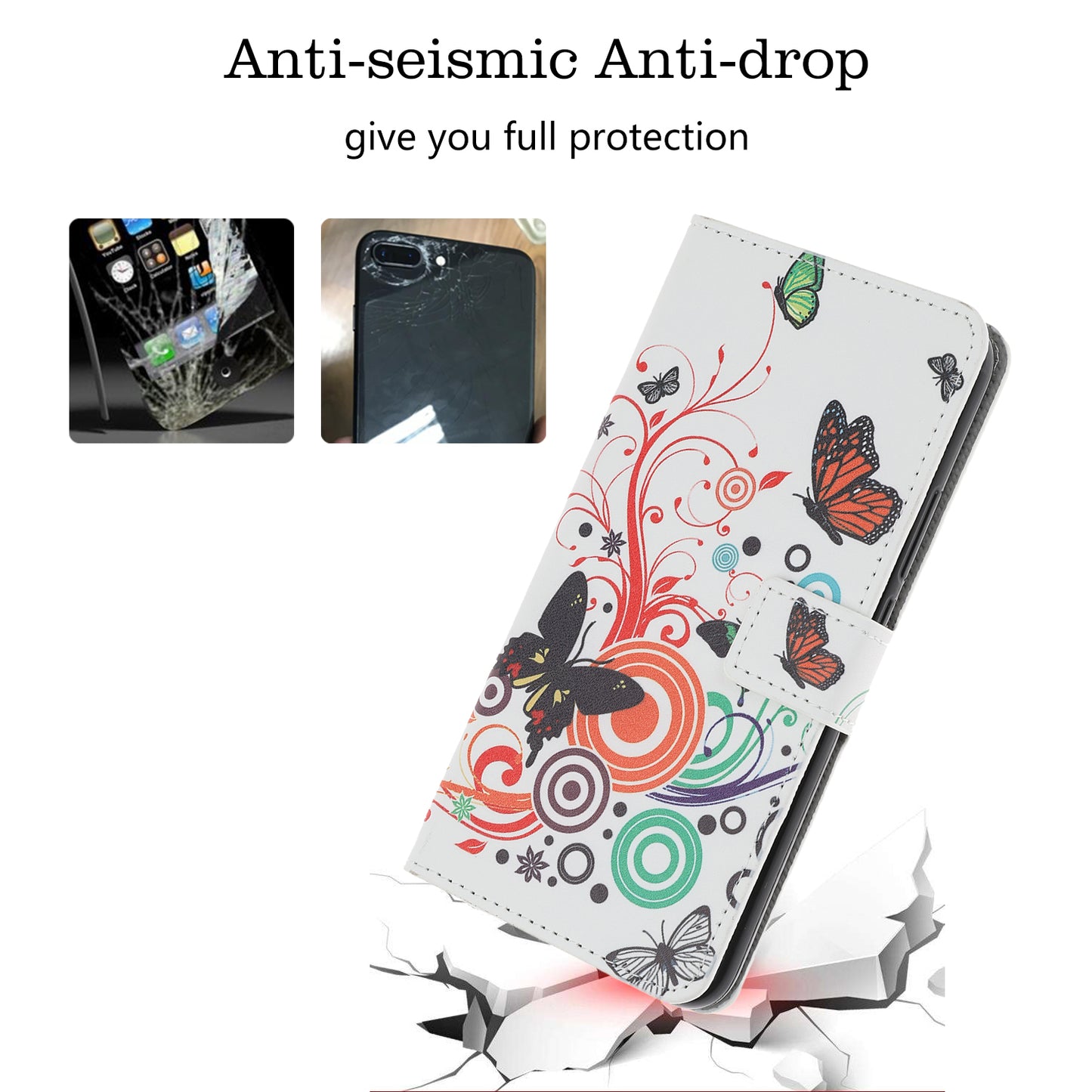 Pattern Printing Leather Wallet Case for iPhone 12 mini