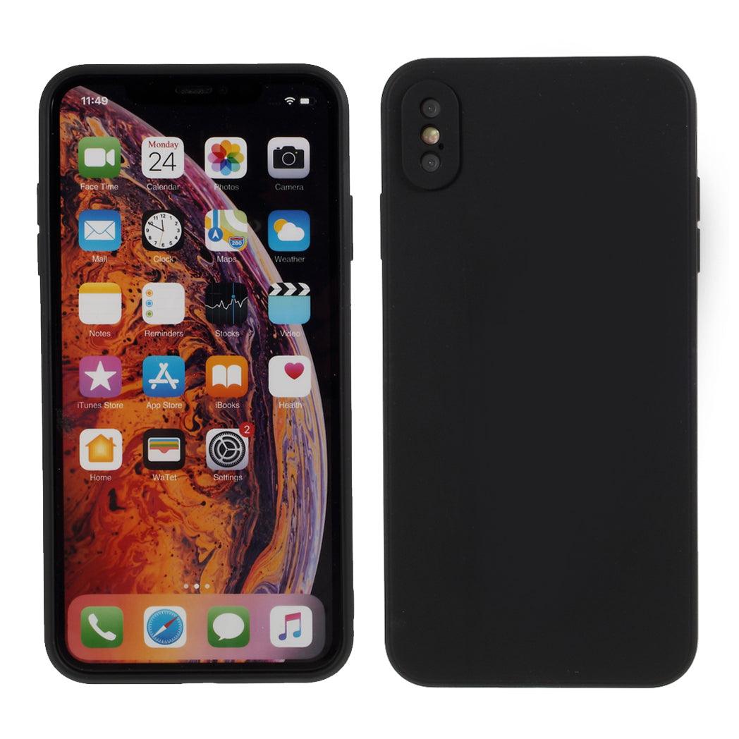 Matte Skin Soft Silicone Phone Case for iPhone XS/X 5.8-inch