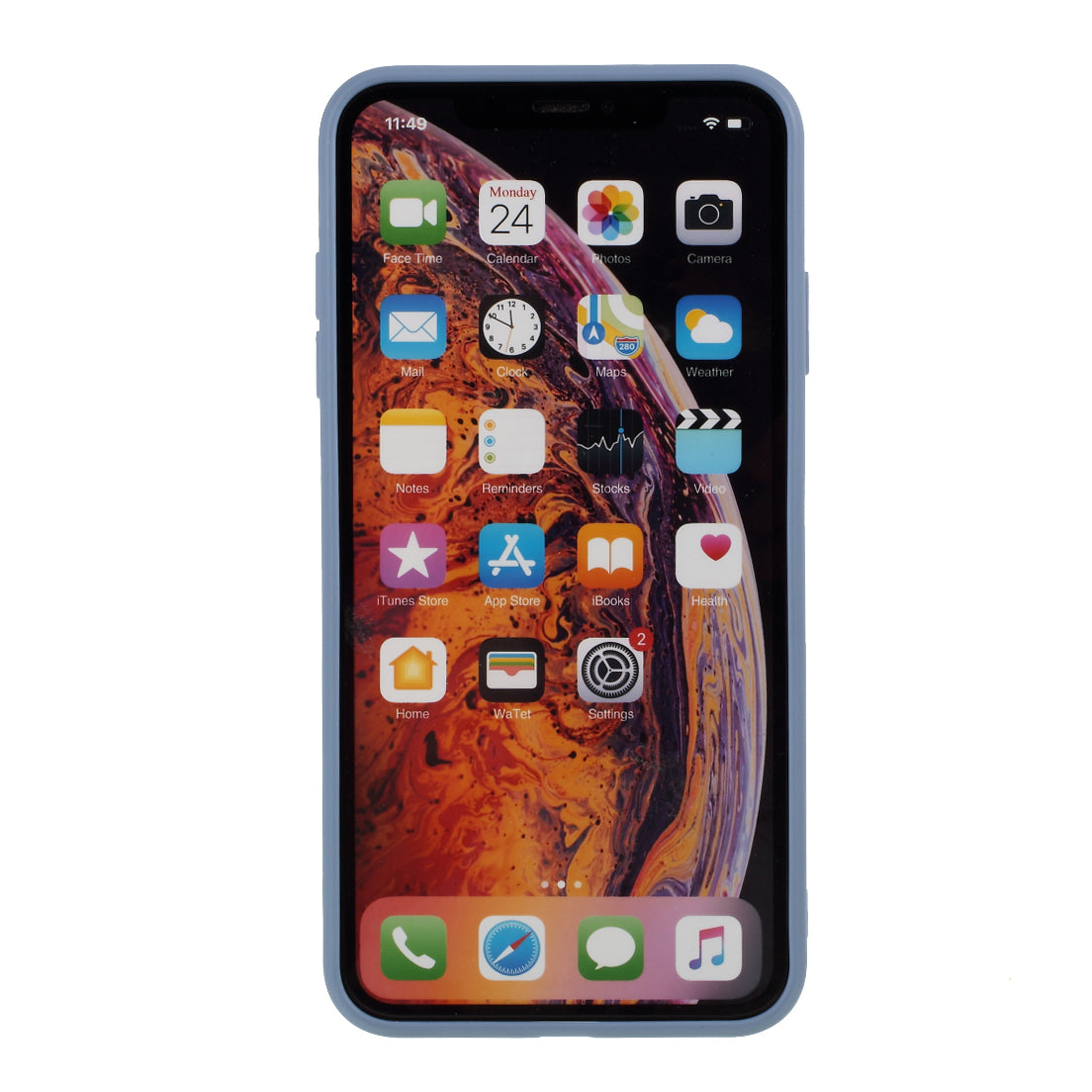 Matte Skin Soft Silicone Phone Case for iPhone XS/X 5.8-inch