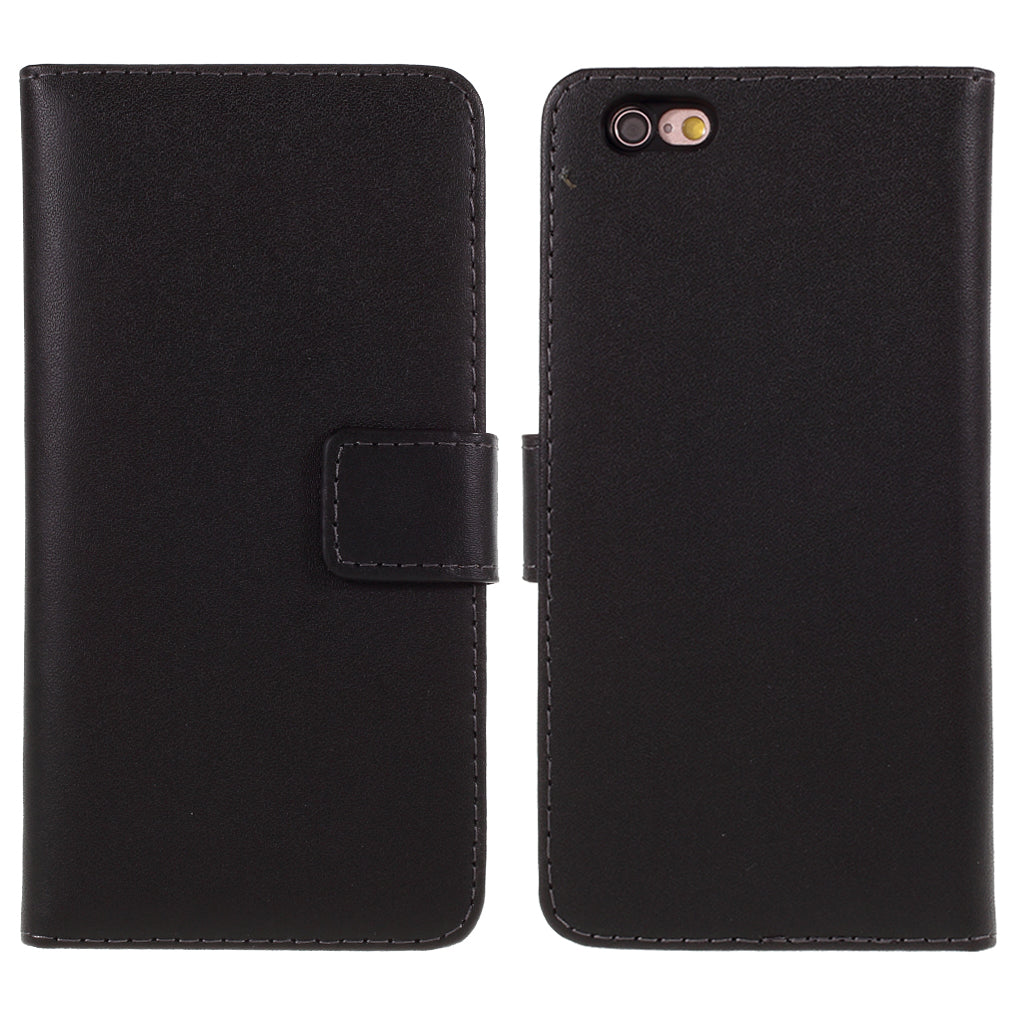 Drop-Resistant Split Leather with Stand Wallet Shell for iPhone 6/6s 4.7-inch Phone Accessory