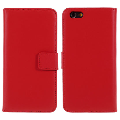 Drop-Resistant Split Leather with Stand Wallet Shell for iPhone 6/6s 4.7-inch Phone Accessory