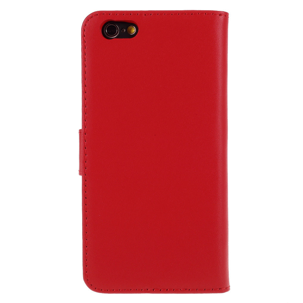 Drop-Resistant Split Leather with Stand Wallet Shell for iPhone 6/6s 4.7-inch Phone Accessory