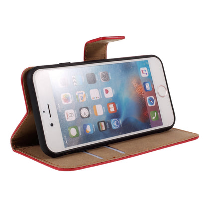 Drop-Resistant Split Leather with Stand Wallet Shell for iPhone 6/6s 4.7-inch Phone Accessory