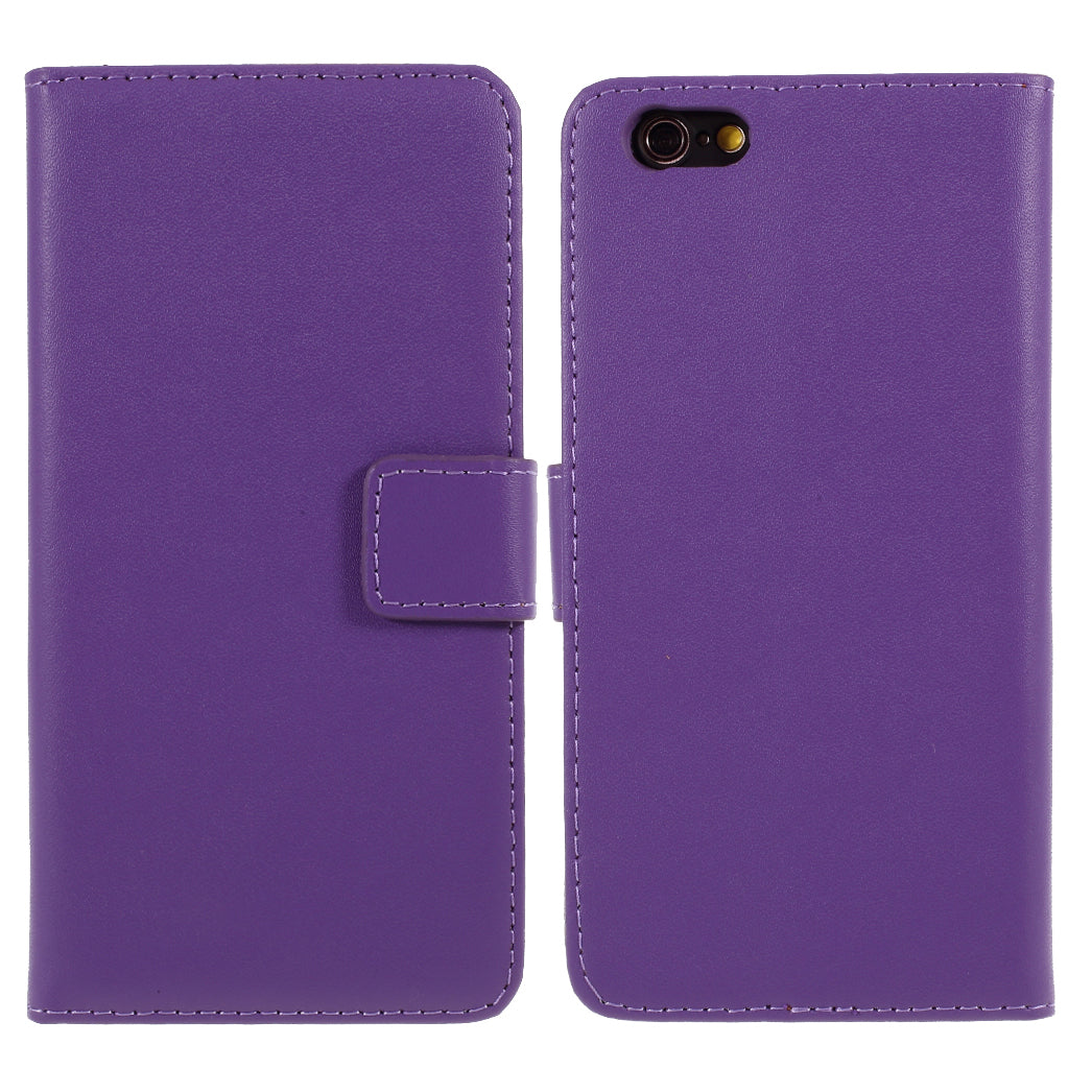 Drop-Resistant Split Leather with Stand Wallet Shell for iPhone 6/6s 4.7-inch Phone Accessory