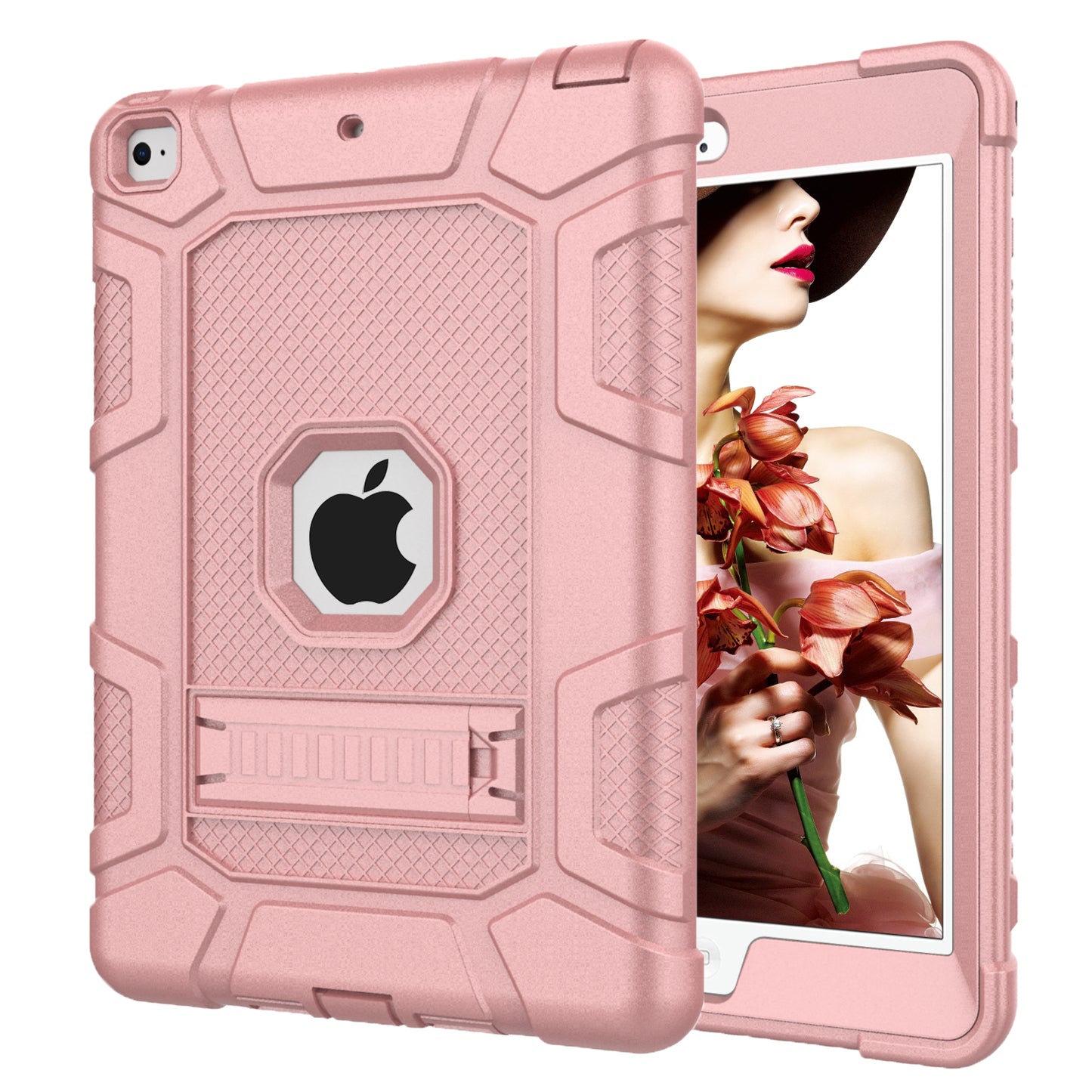 Shockproof Anti-dust Detachable 2-in-1 Protective TPU + PC Kickstand Tablet Cover for for iPad 9.7-inch (2017) (2018)