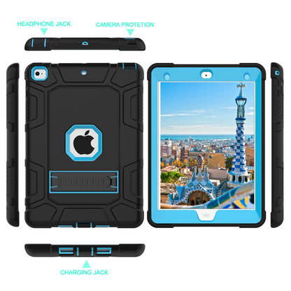 Shockproof Anti-dust Detachable 2-in-1 Protective TPU + PC Kickstand Tablet Cover for for iPad 9.7-inch (2017) (2018)