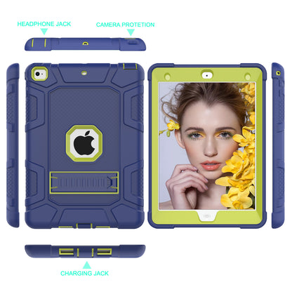 Shockproof Anti-dust Detachable 2-in-1 Protective TPU + PC Kickstand Tablet Cover for for iPad 9.7-inch (2017) (2018)