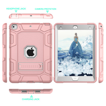 Shockproof Anti-dust Detachable 2-in-1 Protective TPU + PC Kickstand Tablet Cover for for iPad 9.7-inch (2017) (2018)