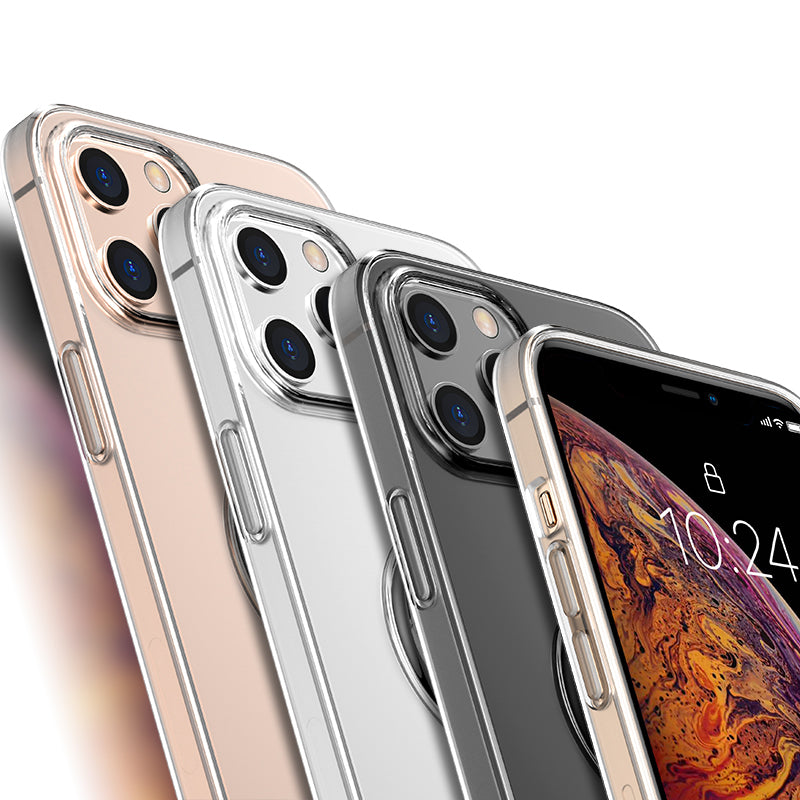 Rotating Finger Ring Kickstand TPU Phone Cover with Metal Sheet for iPhone 12 mini