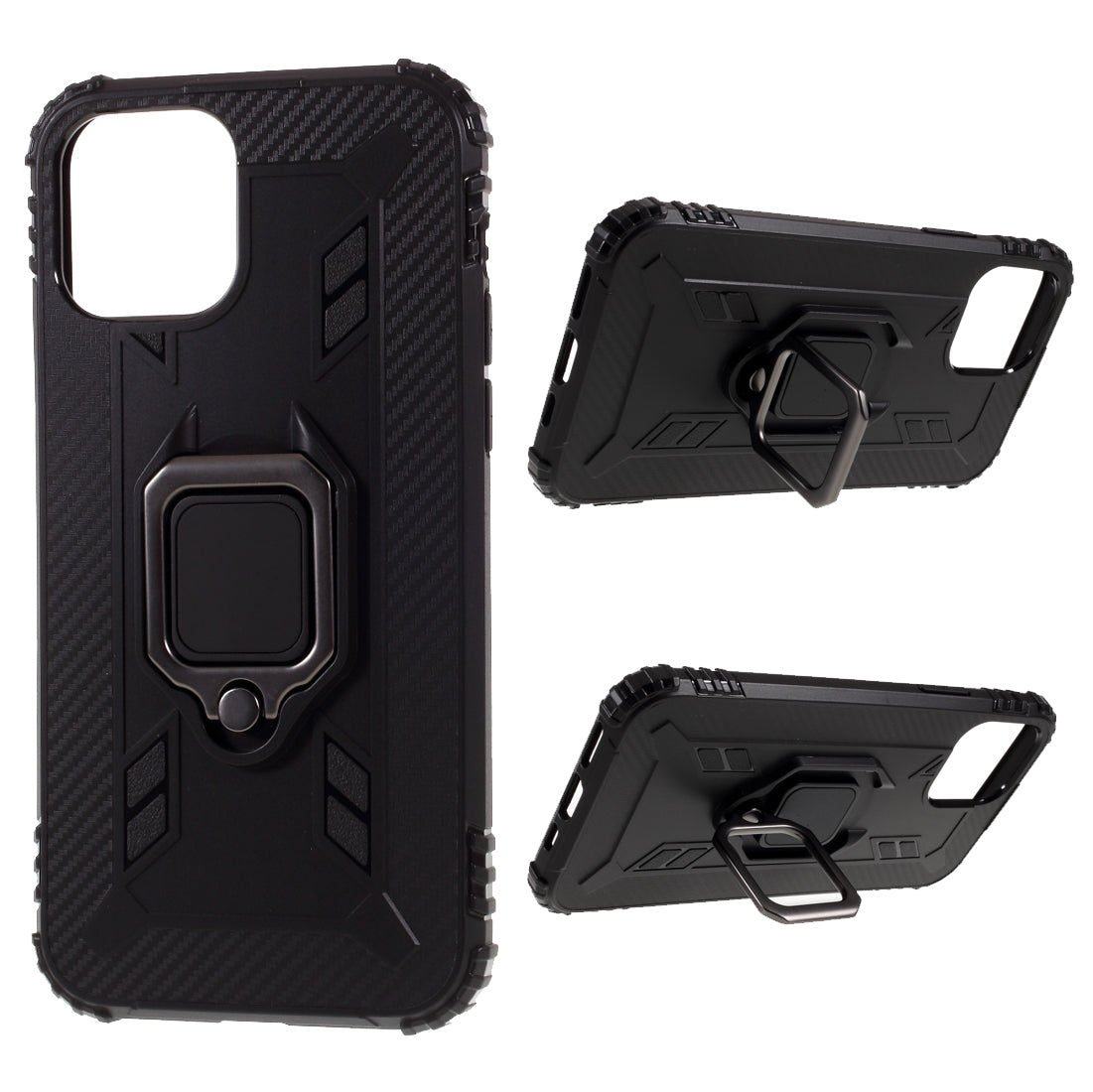 TPU Finger Ring Kickstand Protective Case for iPhone 12 Pro Max 6.7 inch