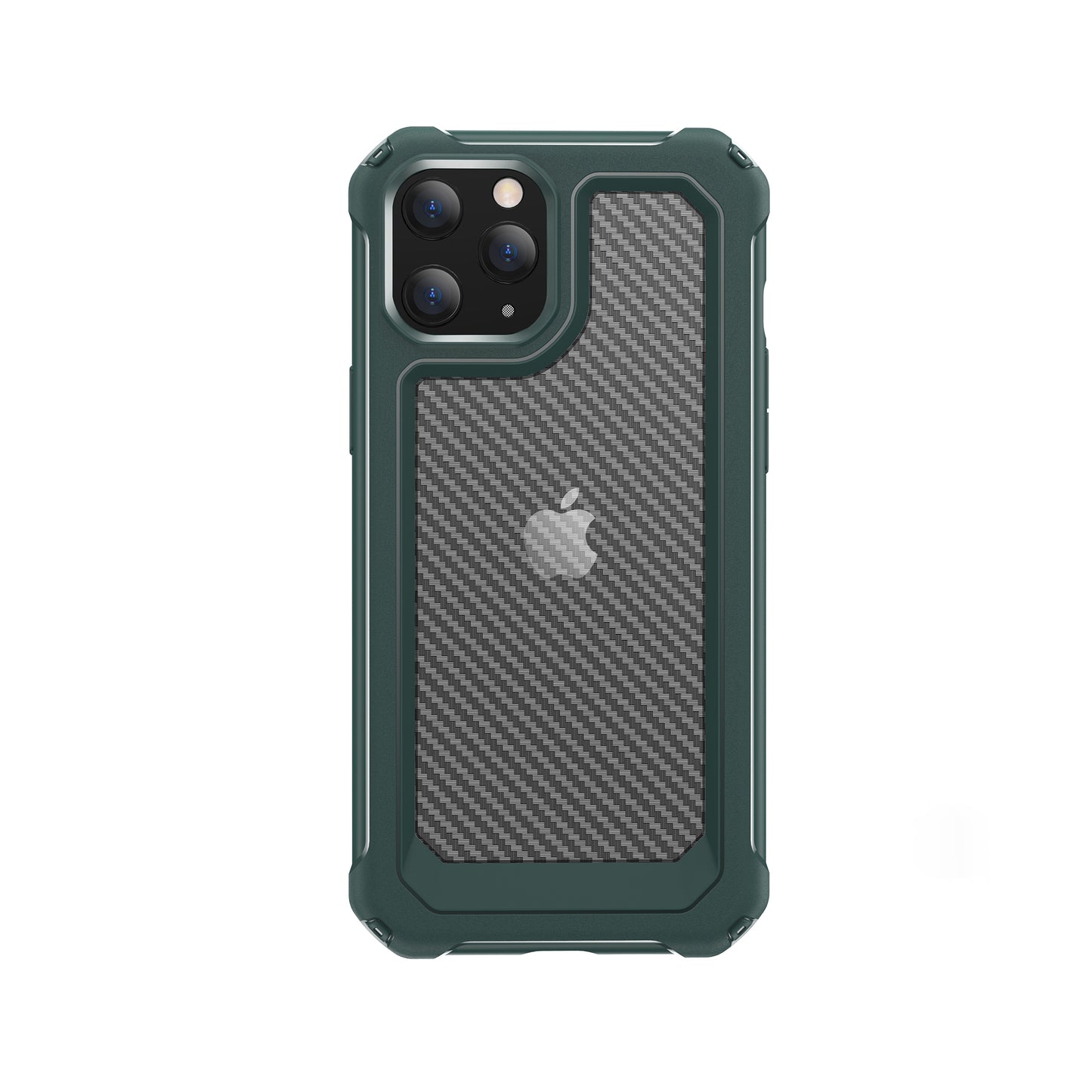 Carbon Fiber Texture PC + TPU Combo Protective Case for iPhone 12 Pro Max 6.7 inch