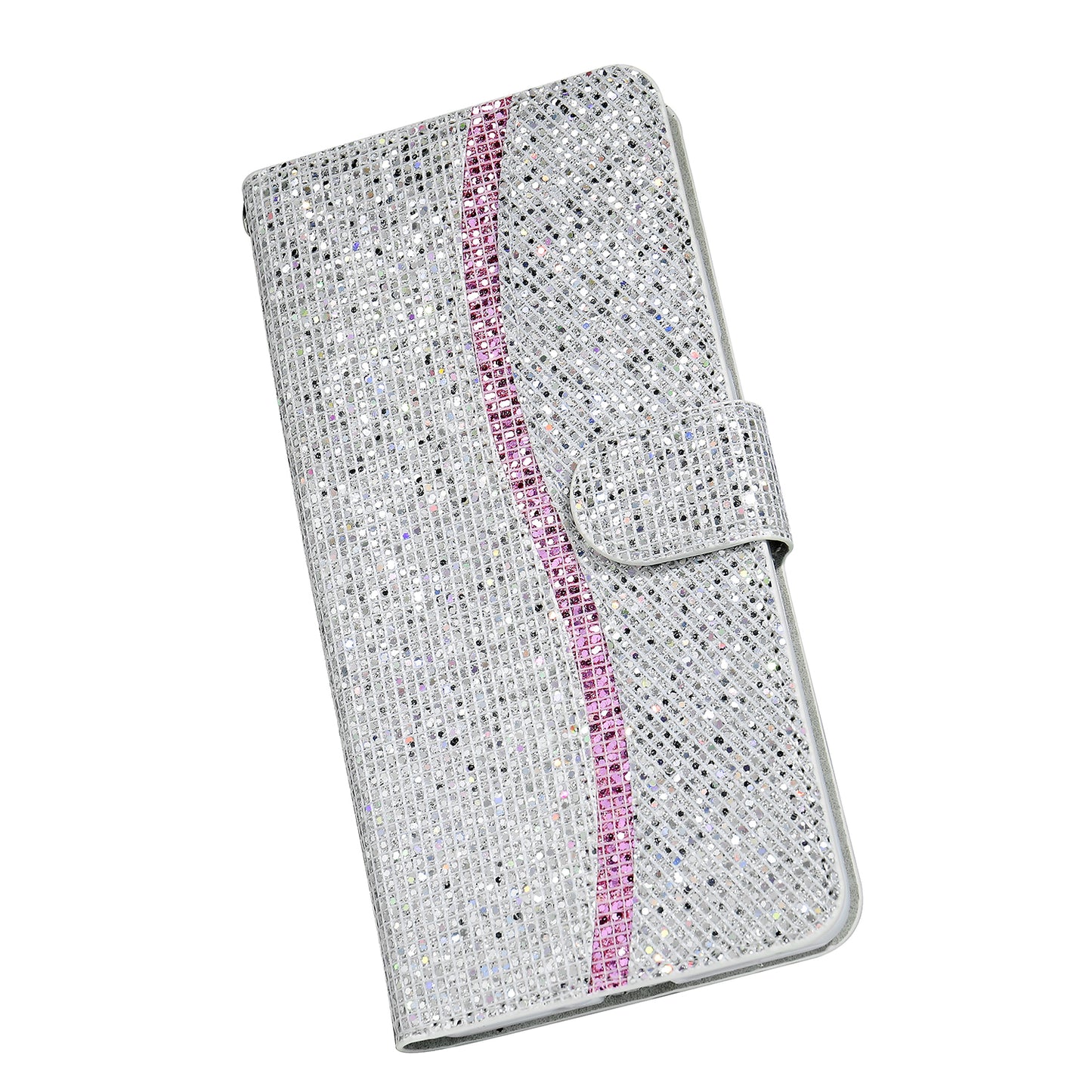 Glittery Powder Splicing Wallet Stand Leather Case for iPhone SE (2020)/SE (2022)/8/7 4.7 inch