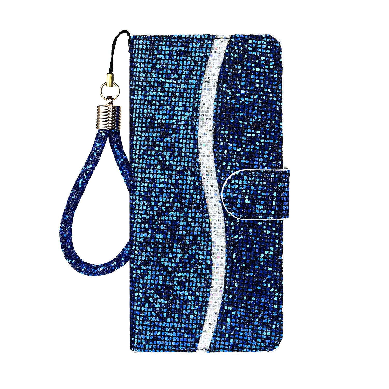 Glittery Powder Splicing Wallet Stand Leather Case for iPhone SE (2020)/SE (2022)/8/7 4.7 inch