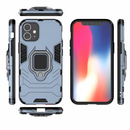 Cool Guard Finger Ring Kickstand PC + TPU Hybrid Shell for iPhone 12 mini