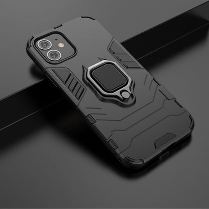 Cool Guard Finger Ring Kickstand PC + TPU Hybrid Shell for iPhone 12 Pro/12
